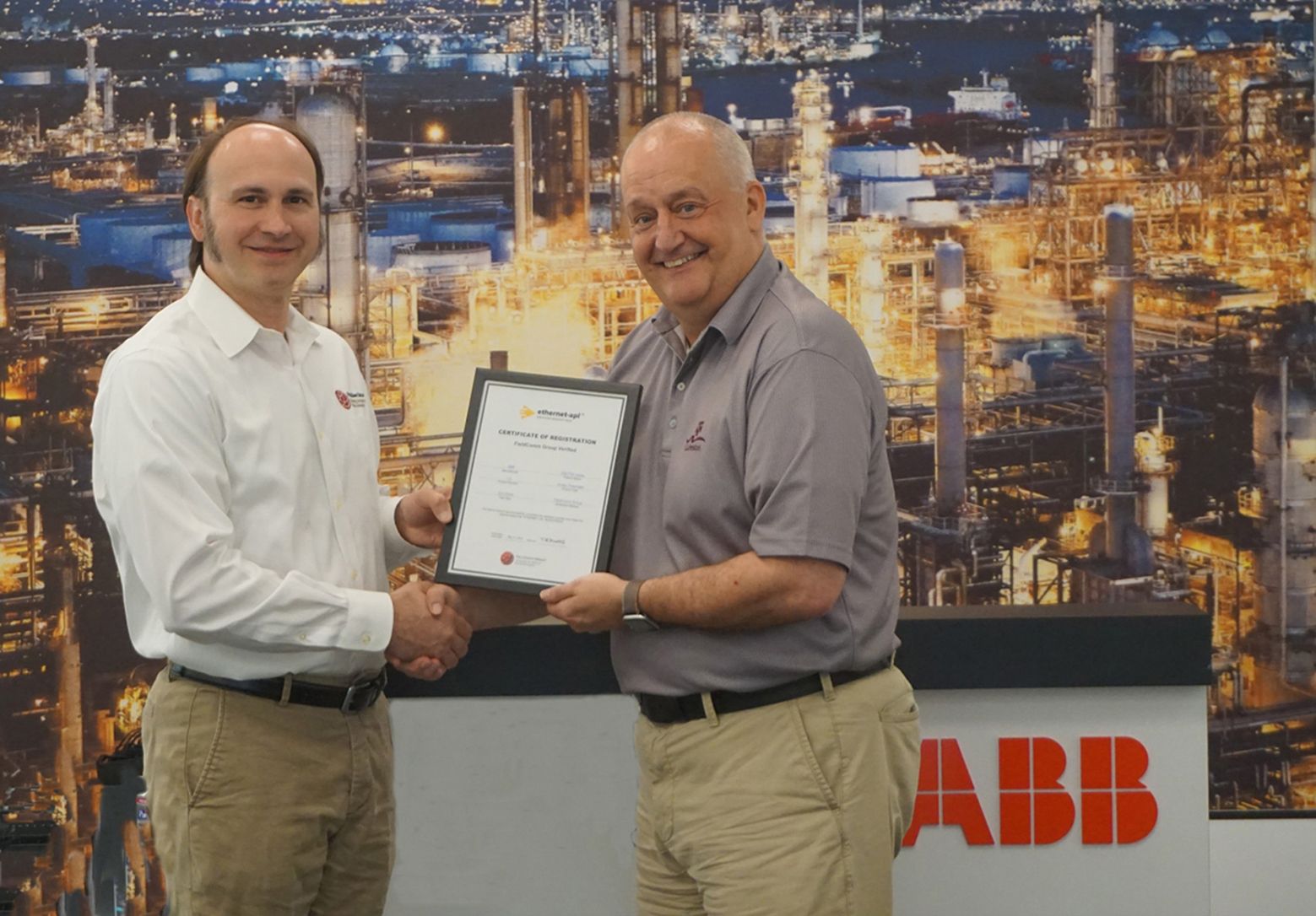 ABB flowmeters with Ethernet-APL awarded FieldComm Group certification