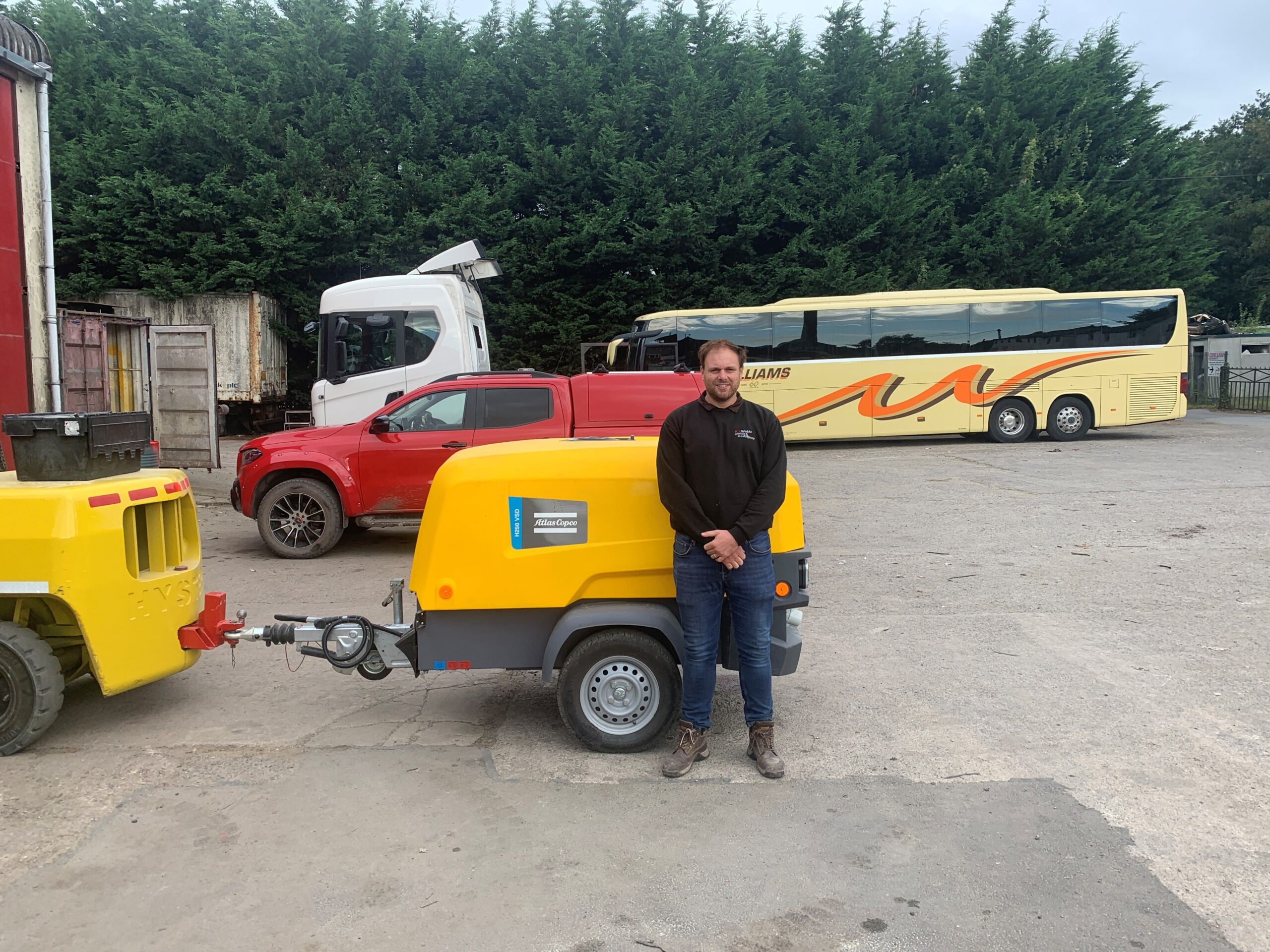 Atlas Copco’s electric E-Air compressor plays vital role in cost reduction during shotblasting operations in UK