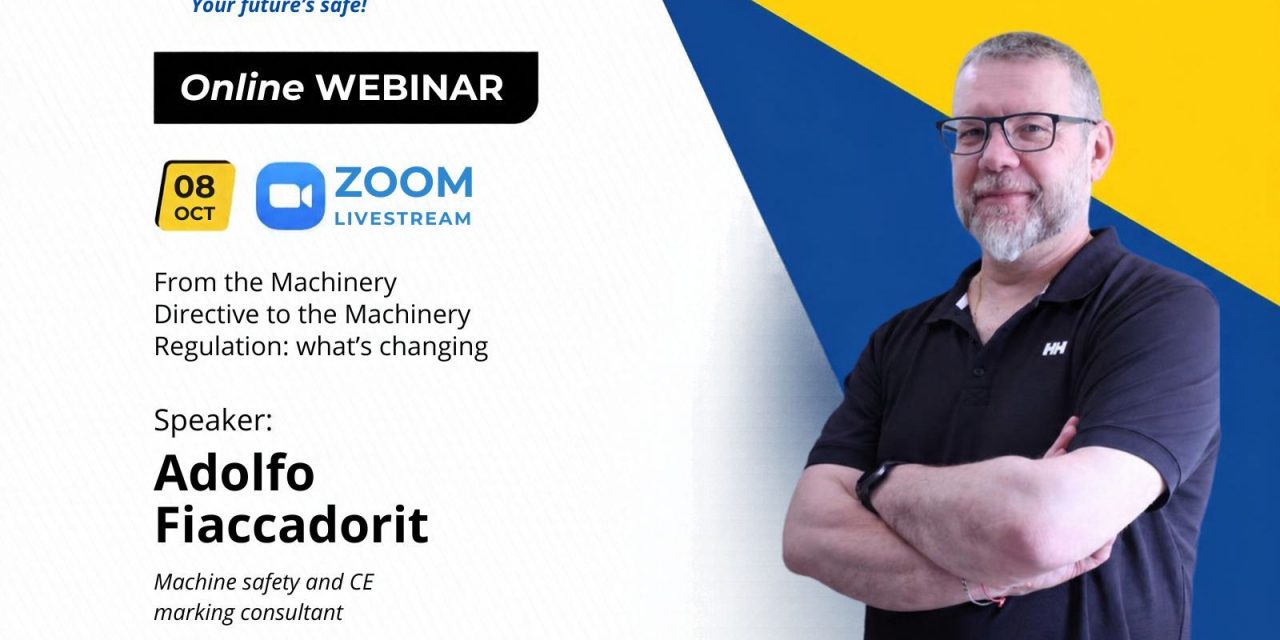 ReeR Online Webinar: From the Machinery Directive to Machinery Regulation: What is changing?