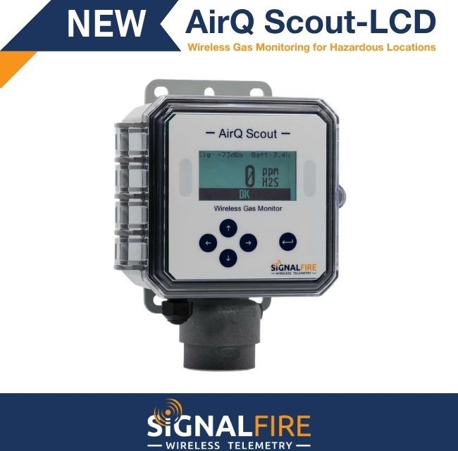 SignalFire launches AirQ Scout-LCD: The future of wireless gas emissions monitoring