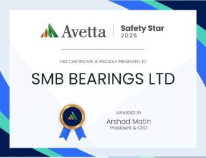 SMB Bearings receives safety star award from Avetta
