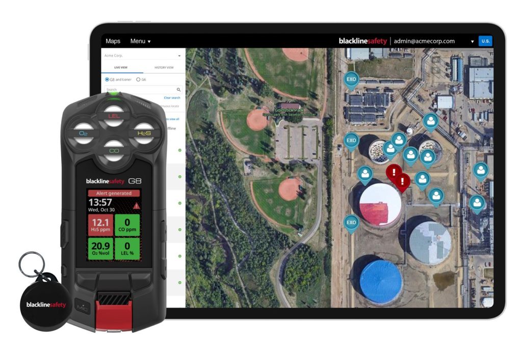 How does Blackline Safety’s G8 connected safety wearable protect workers?