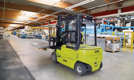 Clark electric forklifts ensure emission-free logistics at Teckentrup