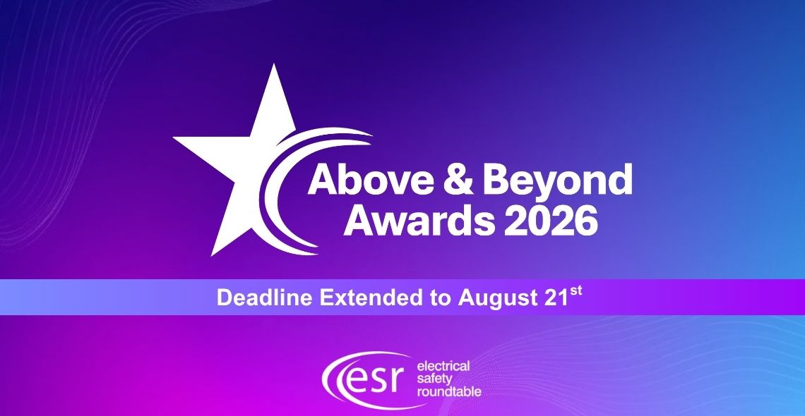 ESR Above and Beyond Awards 2026 deadline for entries extended