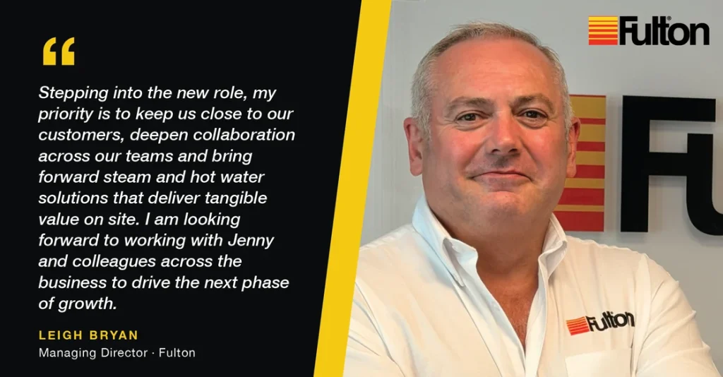 Fulton confirms appointment of Leigh Bryan as Managing Director