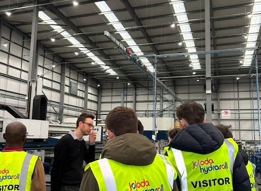 Joloda Hydraroll welcomes engineering & manufacturing students for factory tour