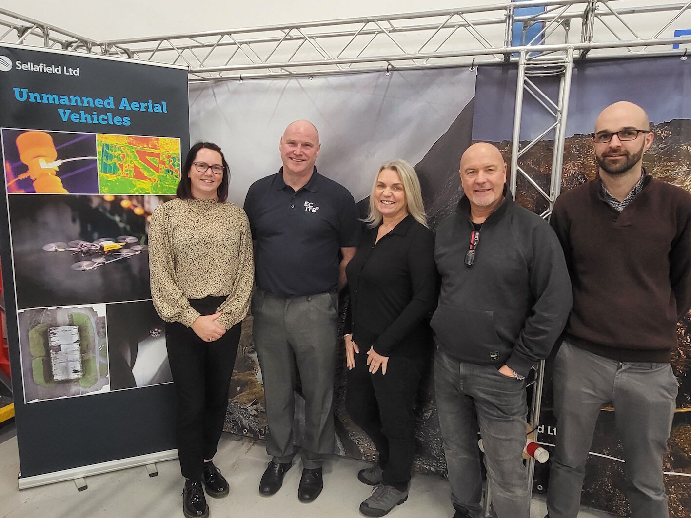Drone specialists visit Cumbria nuclear team to help build standards across range of UK industries