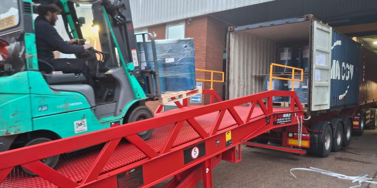 Thorworld ramp helps Hubergroup to streamline its unloading operation