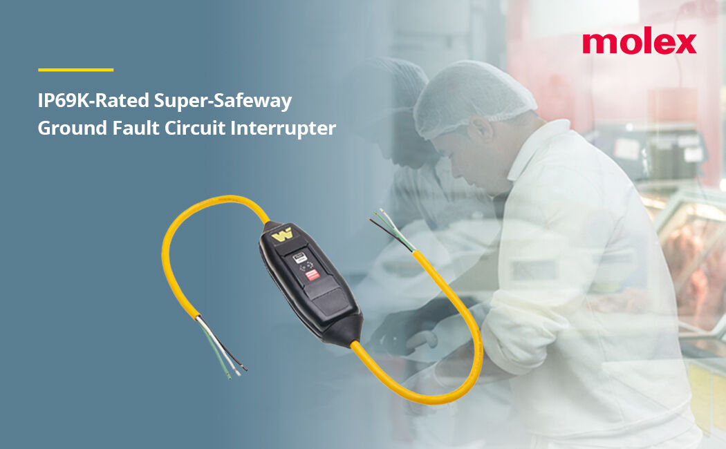 Molex elevates electrical safety in harsh environments with launch of first portable, IP69K-rated Super-Safeway Ground Fault Circuit Interrupter