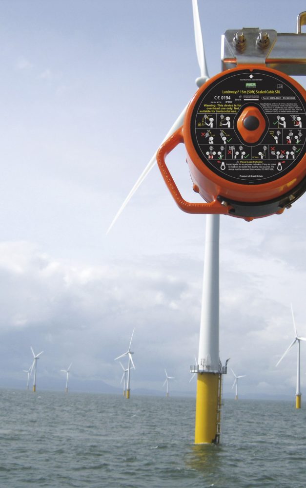 Working at height with wind energy