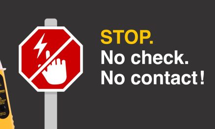 STOP. No Check. No Contact! A safety reminder from Martindale Electric