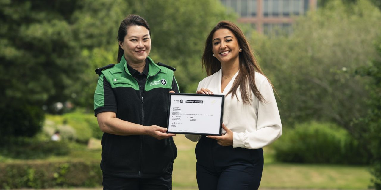 St John Ambulance launches nationwide award for lifesavers in the workplace