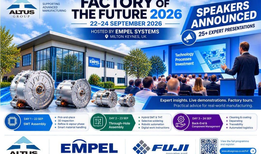 Altus reveals expert speaker programme for Factory of the Future 2026