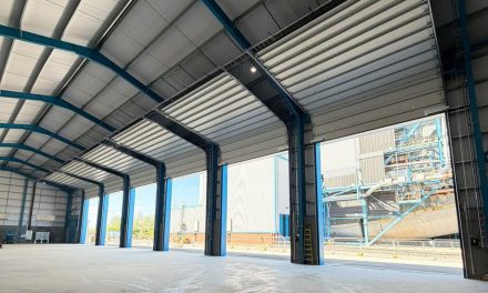 Sectional doors installation for South Humber Bank Power Station