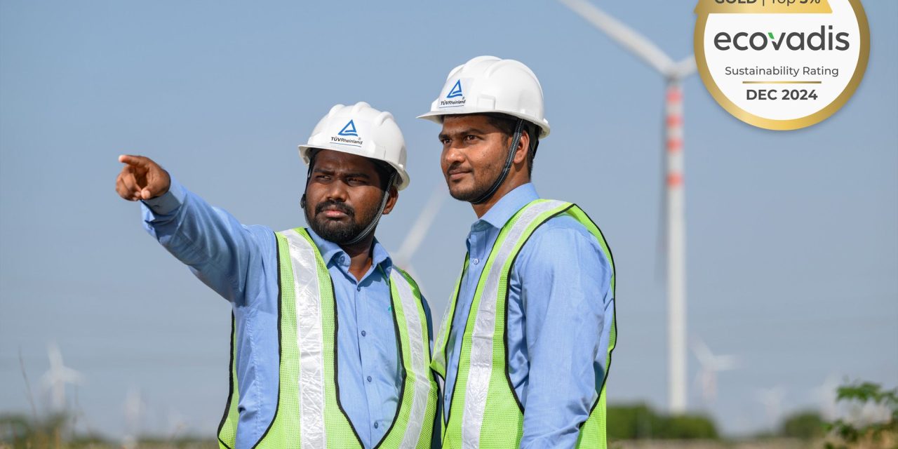 Sustainability rating: EcoVadis Gold for TÜV Rheinland