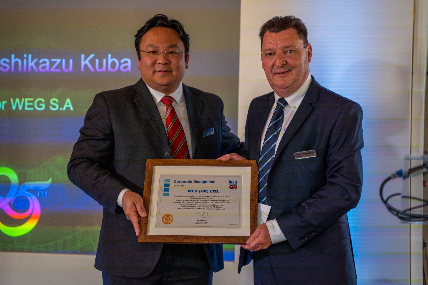 WEG UK celebrates record sales in 25th anniversary year