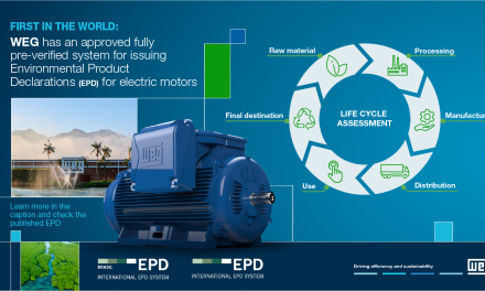 WEG launches fully pre-verified system for issuing Environmental Product Declarations (EPD) for electric motors