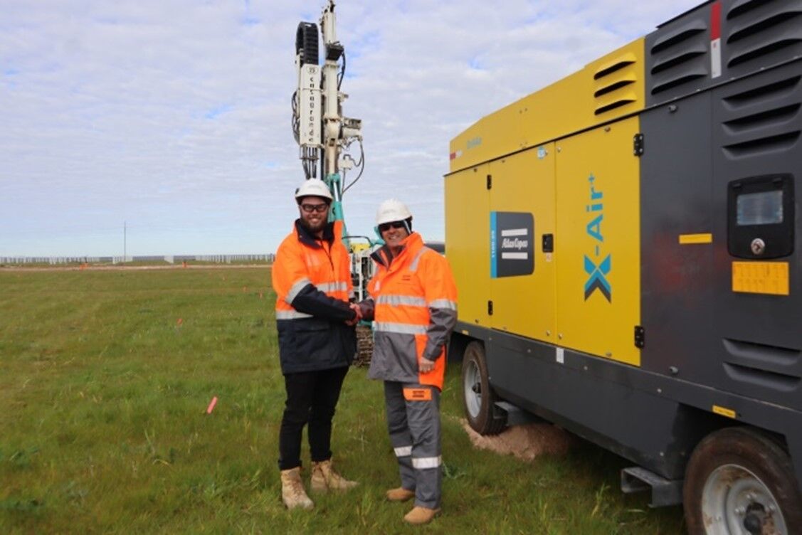 Atlas Copco air helps solar farm project in Australia