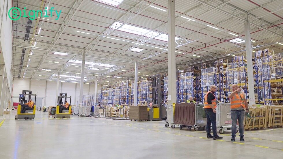 Signify’s connected lighting solutions help NSG Group achieve their sustainability and smart factory goals