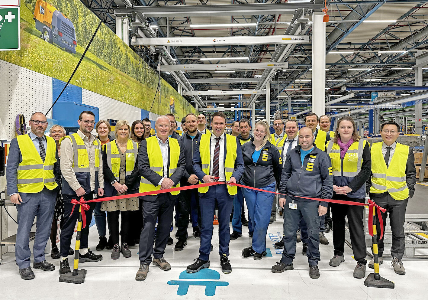 Atlas Copco inaugurates dedicated production line for electric portable air compressor in Belgium